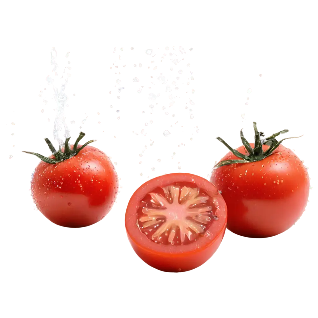 Vibrant-Tomatoes-with-Splashes-of-Water-Captivating-PNG-Image-for-Freshness-and-Clarity