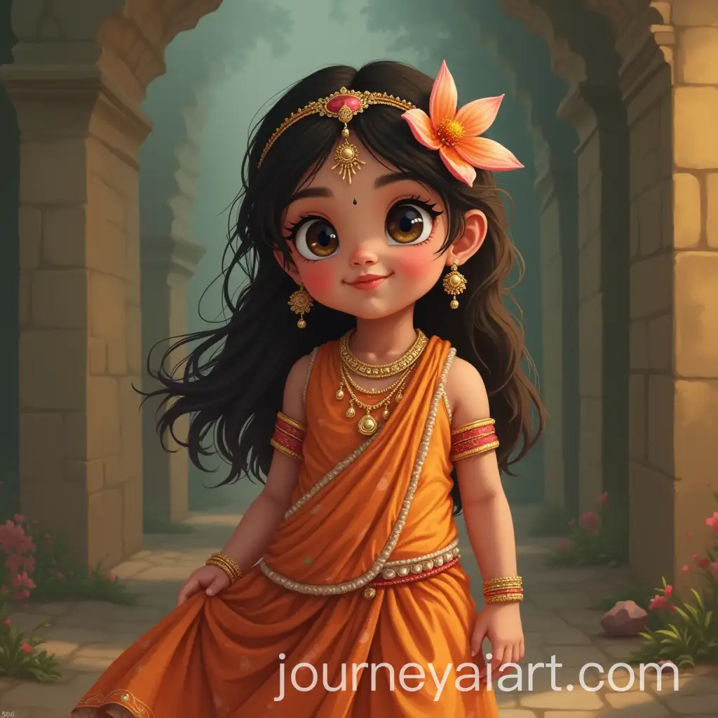 Indian-Little-Girl-Playing-Traditional-Drum