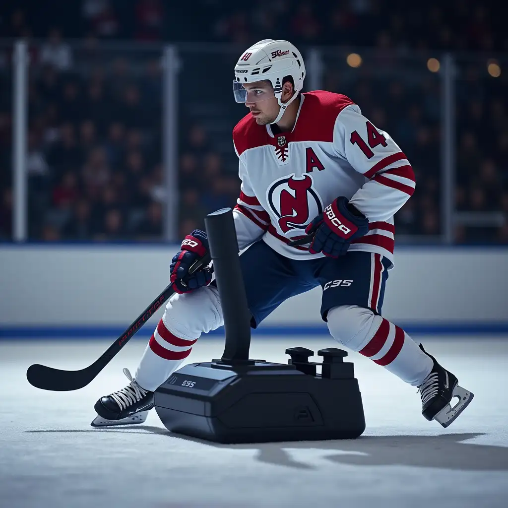 joystick from playstation 5, ccm hockey stick, nike sneakers , iphone 16 pro