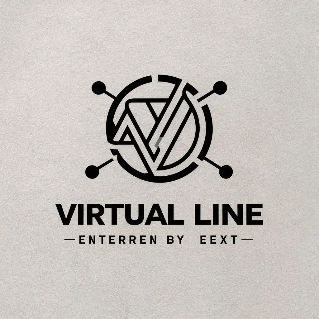 LOGO Design For VIRTUAL LINE Laserbeamer Symbol in Entertainment Industry