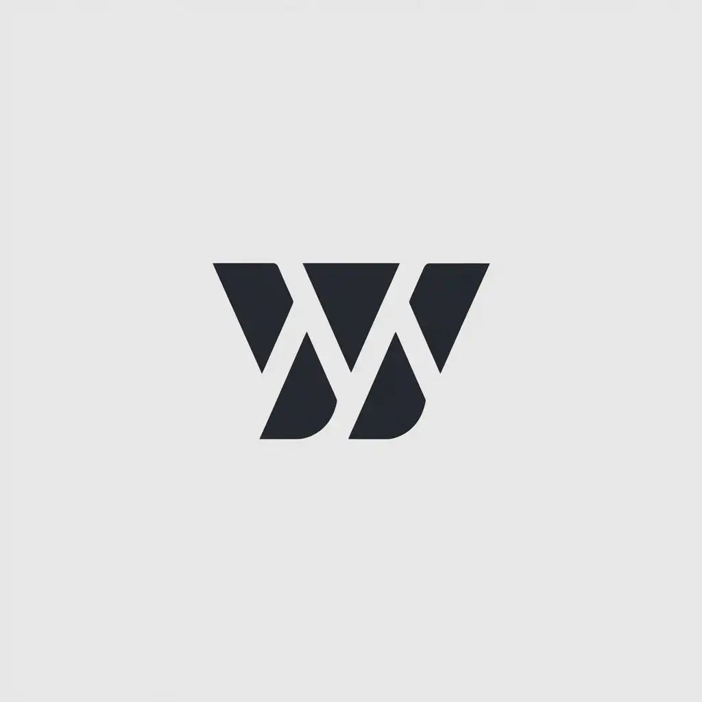 a vector logo design,with the text "YW", main symbol:YW,Minimalistic,clear background