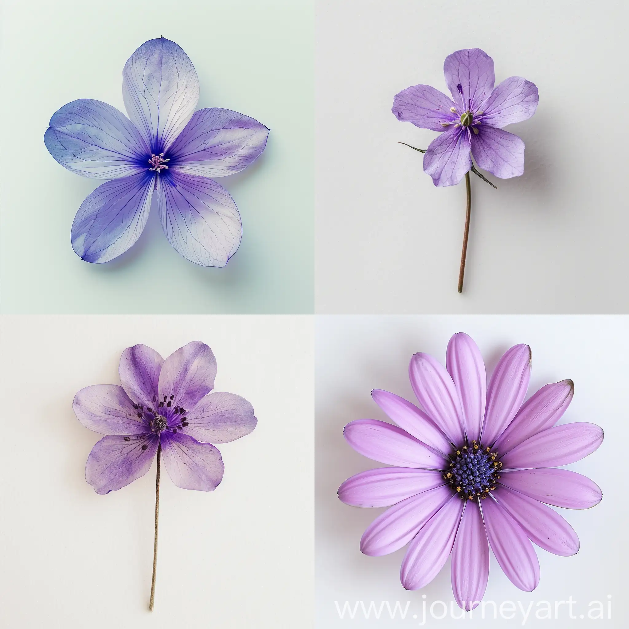 Geometric-Purple-Flower-on-White-Background