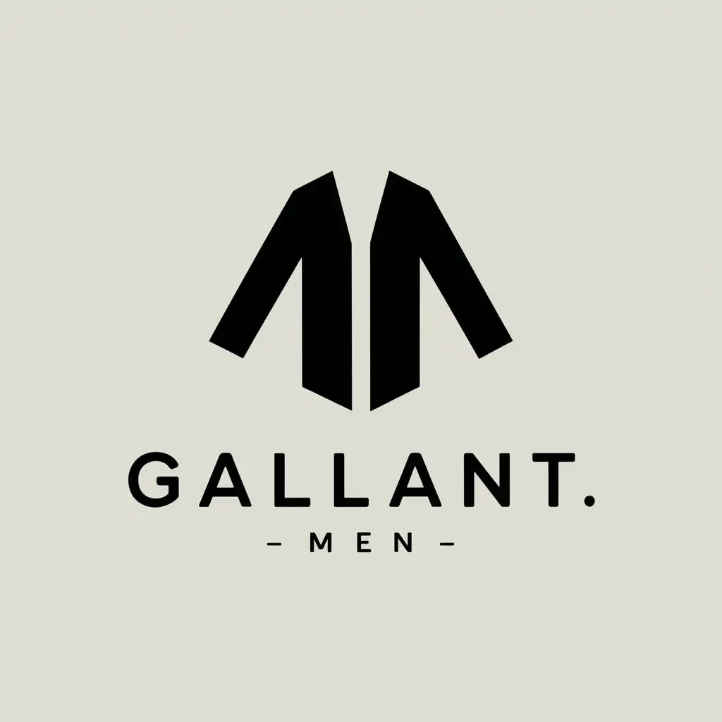 LOGO-Design-For-Gallantmen-Minimalistic-Clothes-Symbol-on-Clear-Background