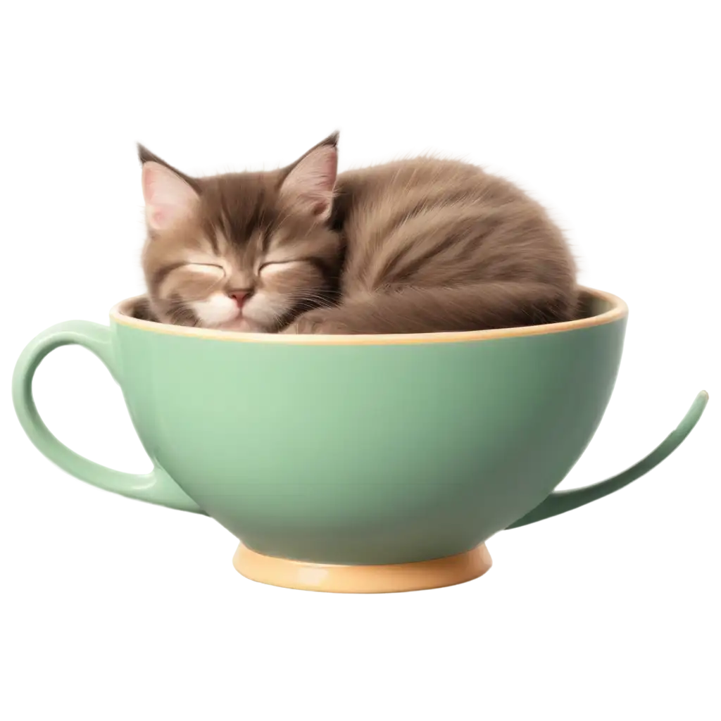 Cute-Kitten-Sleeping-in-Teacup-PNG-Image-Adorable-Cartoon-Animation