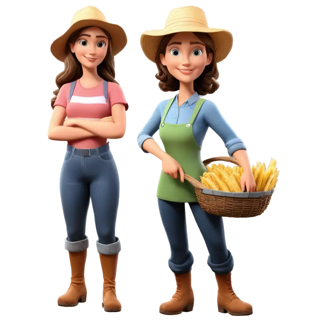 HighQuality-3D-Cartoon-PNG-Image-of-a-Women-Farmer-Perfect-for-Digital-Art-and-Animation-Projects