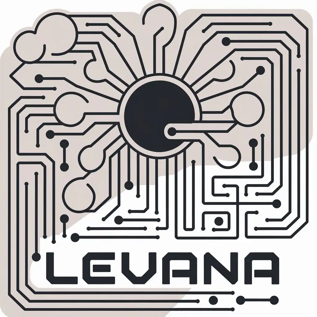 a vector logo design,with the text "Levana", main symbol:sun and clouds,complex,be used in Internet industry,clear background