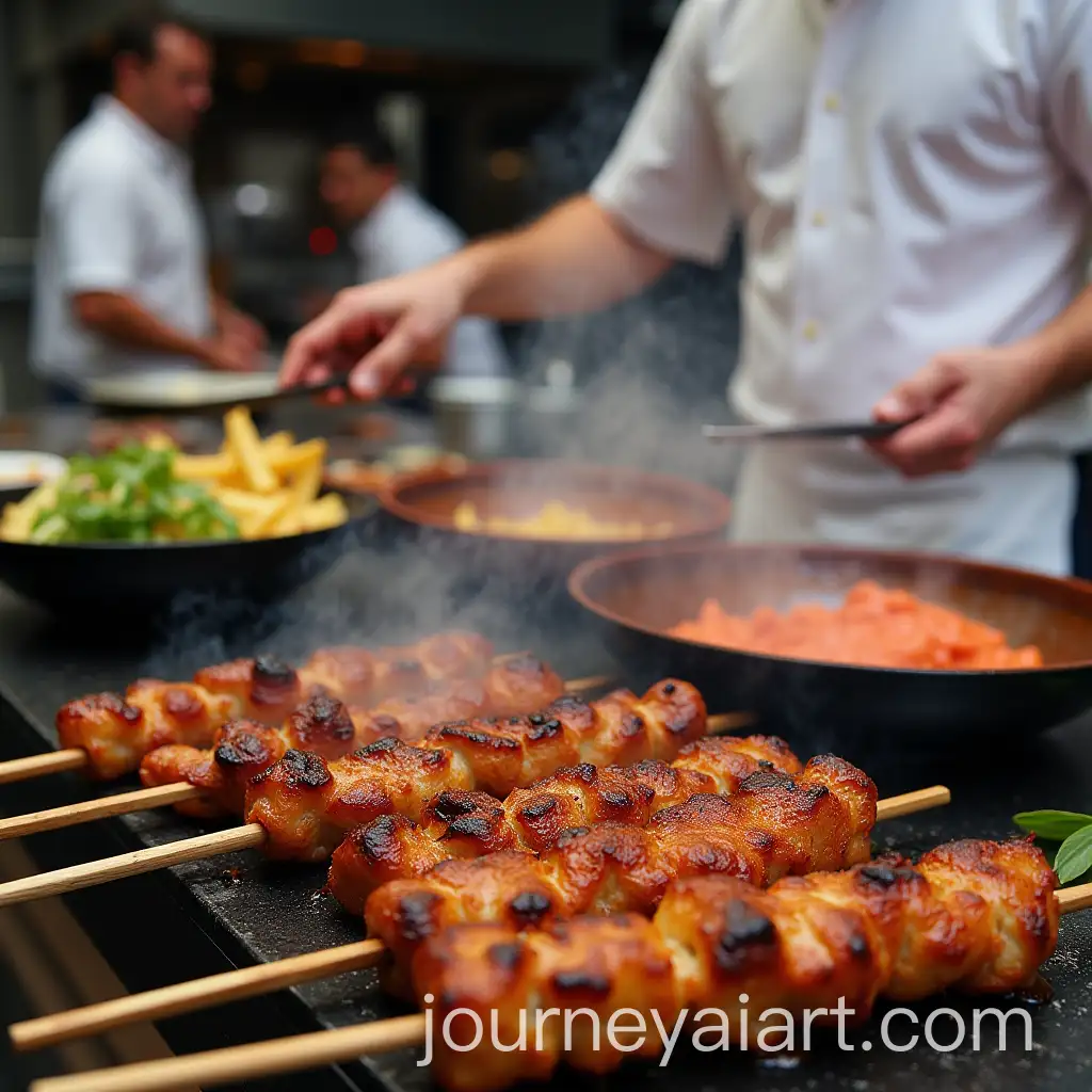 Cooking-Kebabs-in-Real-Madrid-Jersey