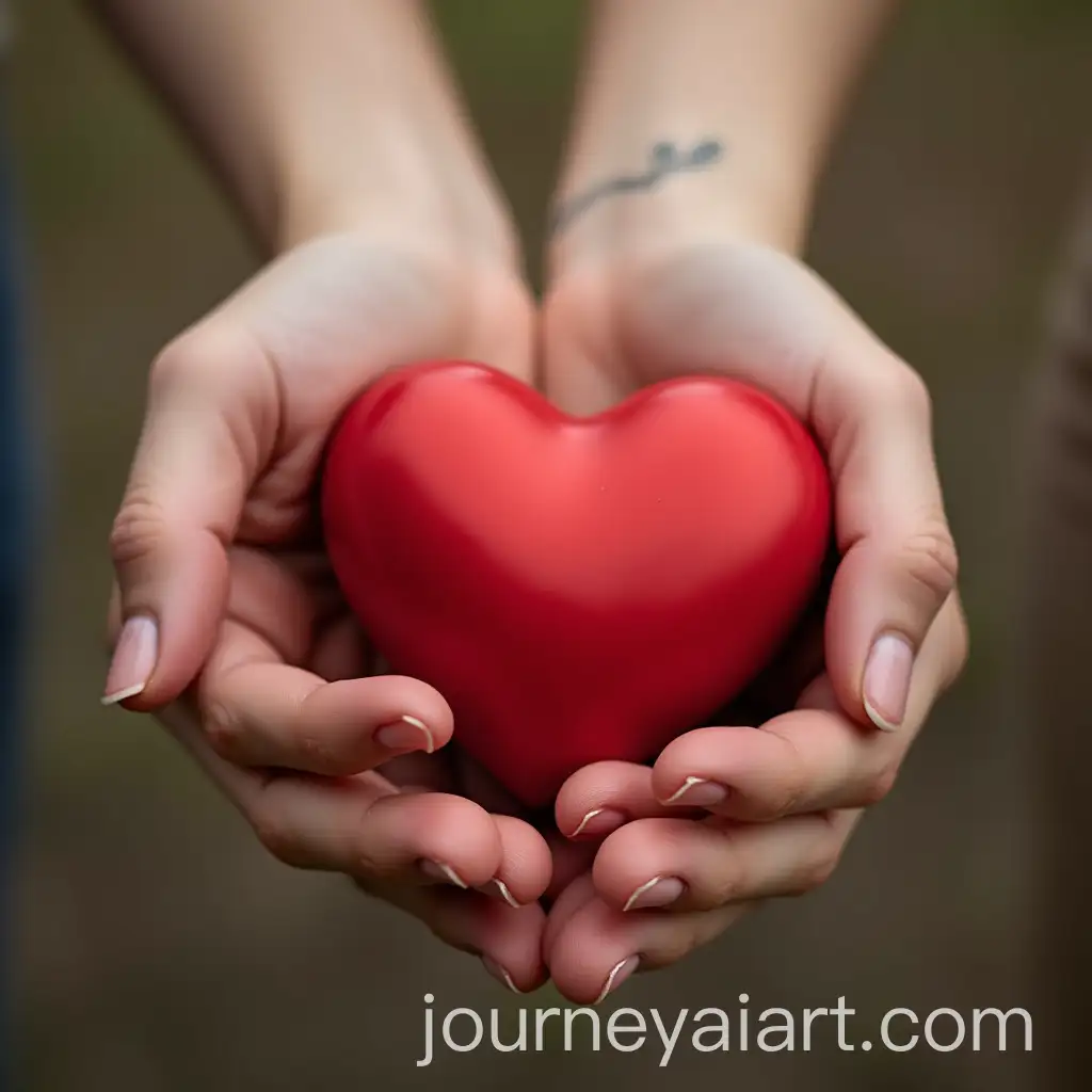 Couple-in-Love-Holding-HeartShaped-Balloon