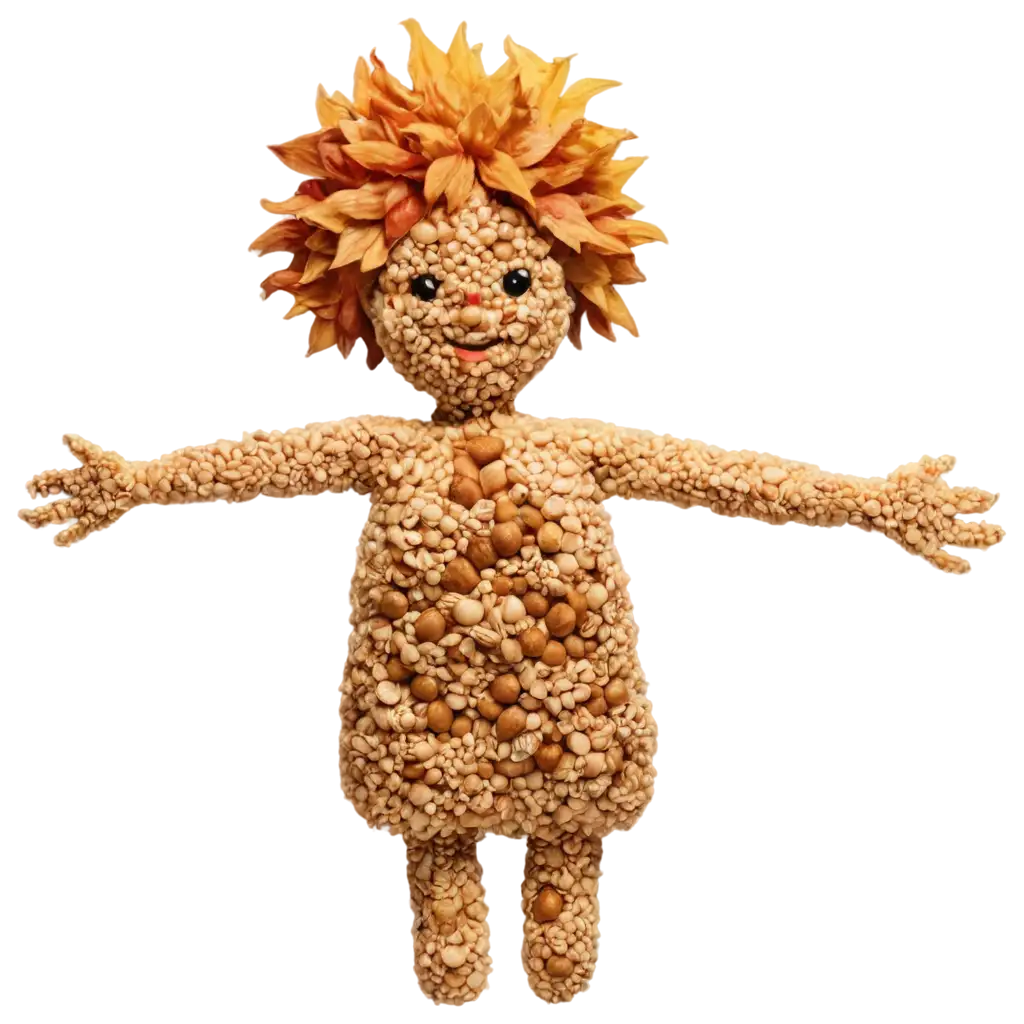 a body made of foods