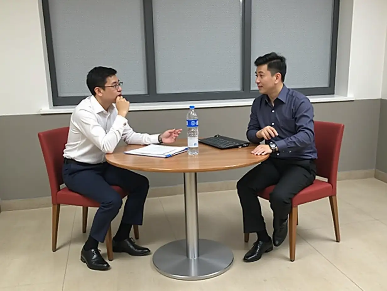 A reporter from People's Daily Health Client is interviewing officials from the medical insurance and drug regulatory departments about the concerns over the efficacy of centralized drug procurement.