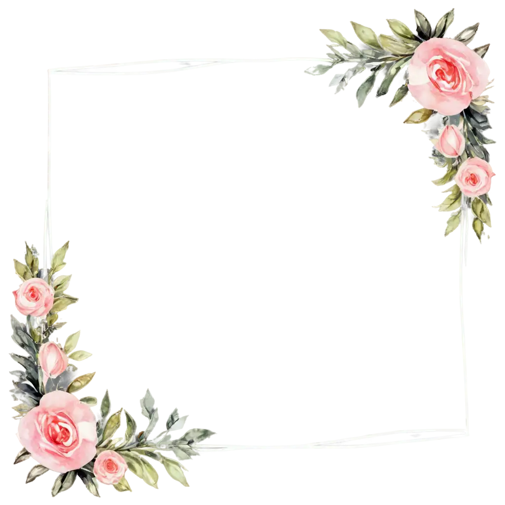 Elegant-Watercolor-Floral-Frame-PNG-Perfect-for-HighQuality-Image-Designs