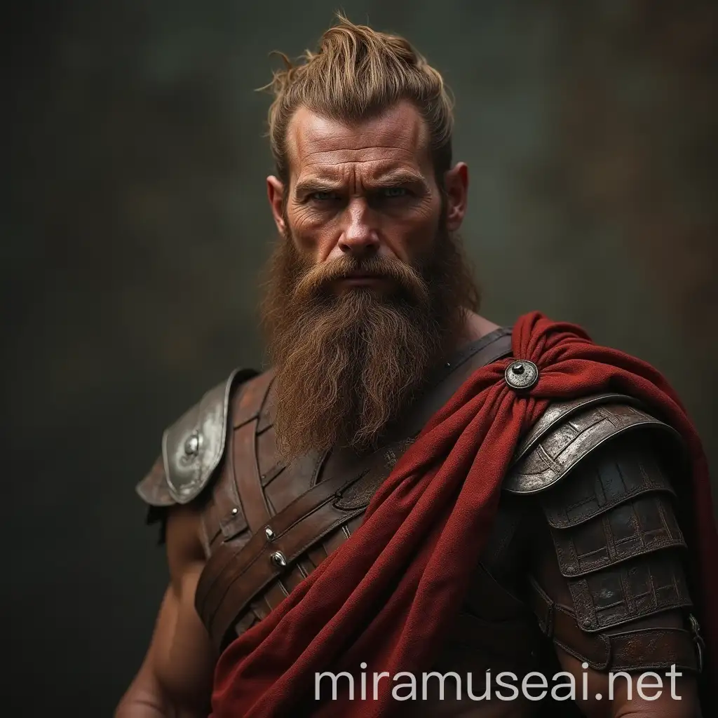 Rough Ancient Greek Ginger Bandit Warrior Realistic High Quality 4K Male