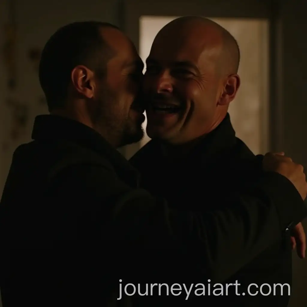 Walter-White-and-Jesse-Pinkman-Embrace-in-Dramatic-Scene-Amidst-Exploded-House
