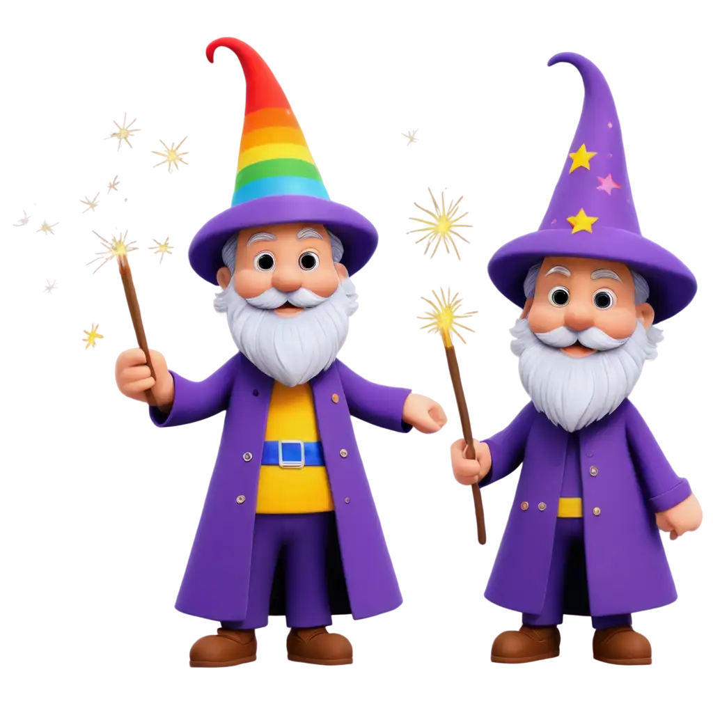 Colorful-Wizard-Creating-Fireworks-and-Rainbows-PNG-Image-for-Magical-Designs