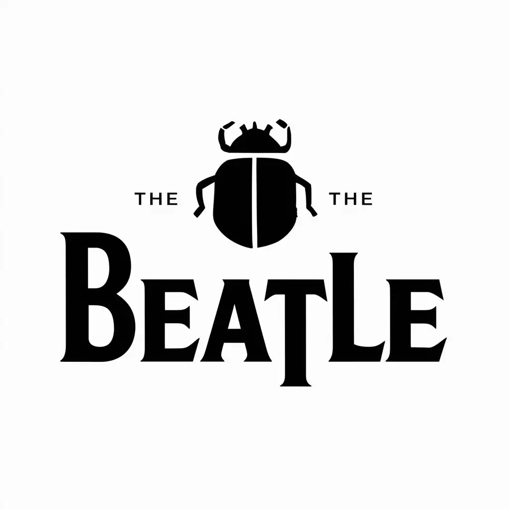 LOGO-Design-For-Beatle-Minimalistic-Beetle-Symbol-on-Clear-Background