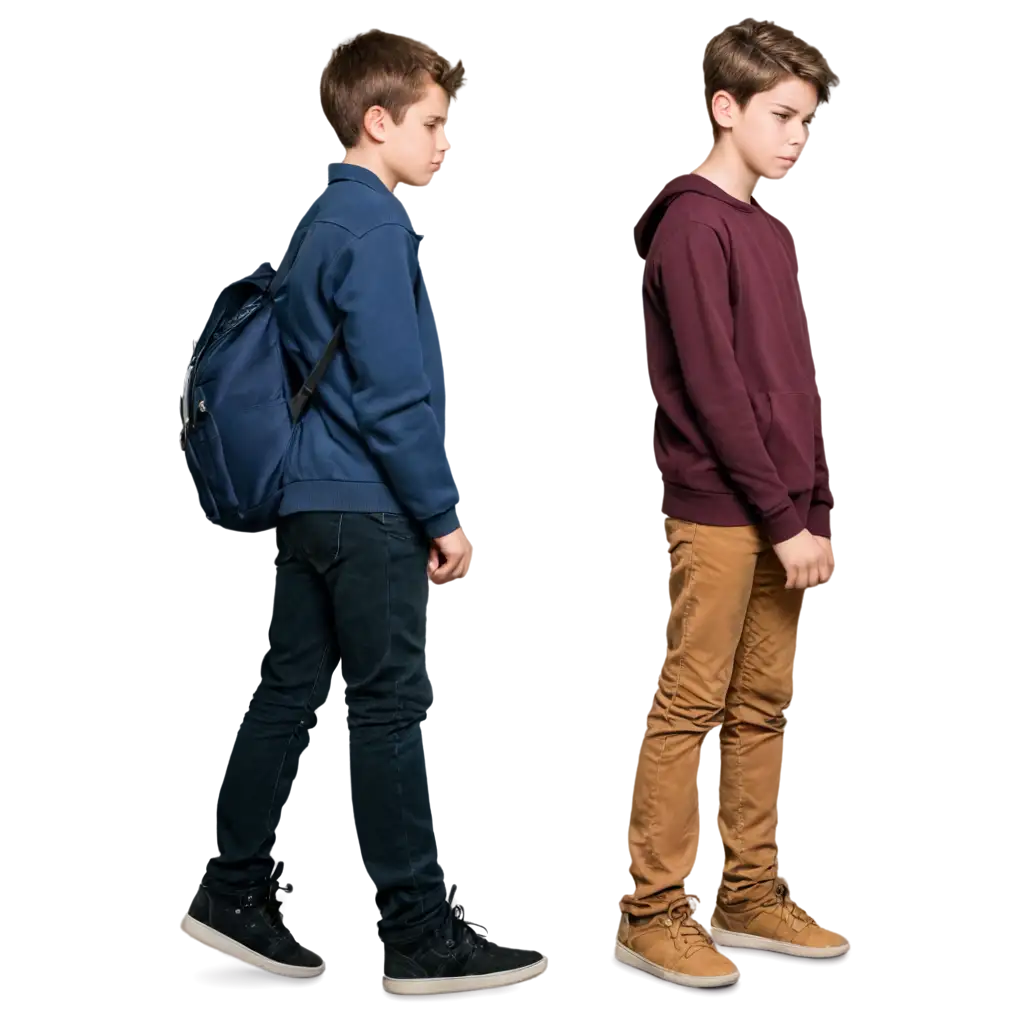 PNG-Image-of-a-Boy-Depicting-School-Bullying-or-Lonely-Teen-Concept-HighQuality-and-Emotional-Representation