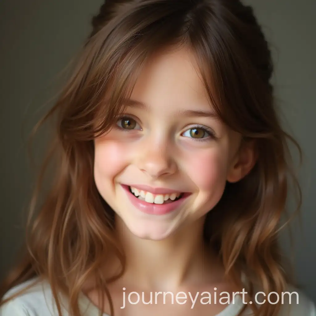 Portrait-of-a-Girl-with-Bushy-Brown-Hair-and-Bright-Eyes