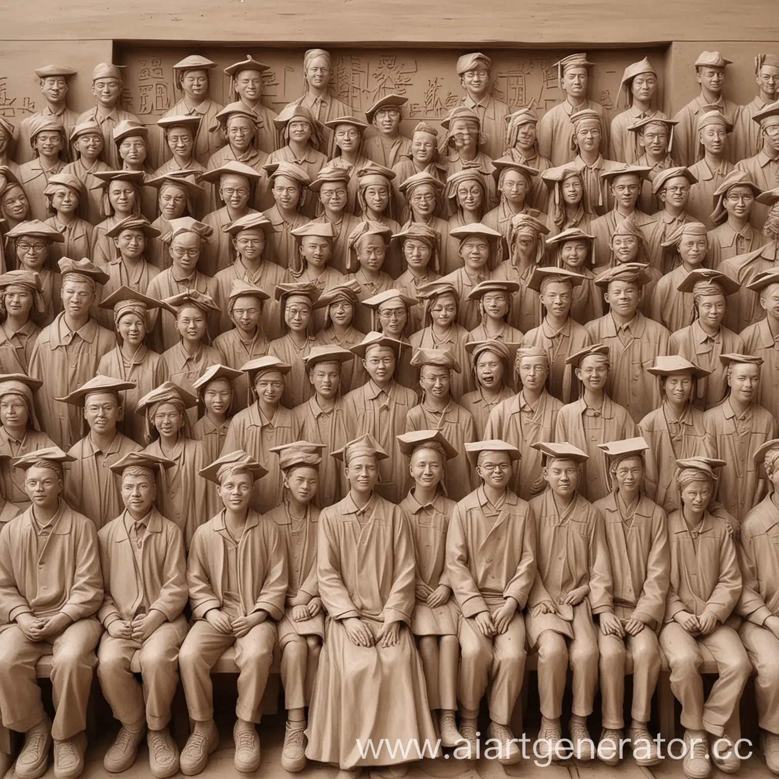 Clay-Style-High-School-Graduation-at-Wuxi-Middle-School-with-Students-and-Teachers