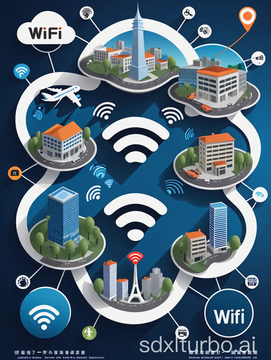 Promotional-Poster-for-WiFi-Master-Key-with-Global-Connectivity-and-Travel-Scenarios