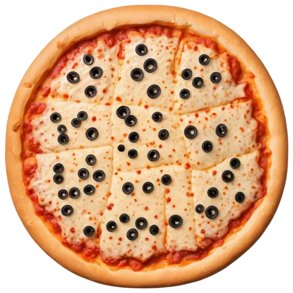 Delicious-Cheese-Pizza-Top-View-HighQuality-PNG-for-Culinary-Delight