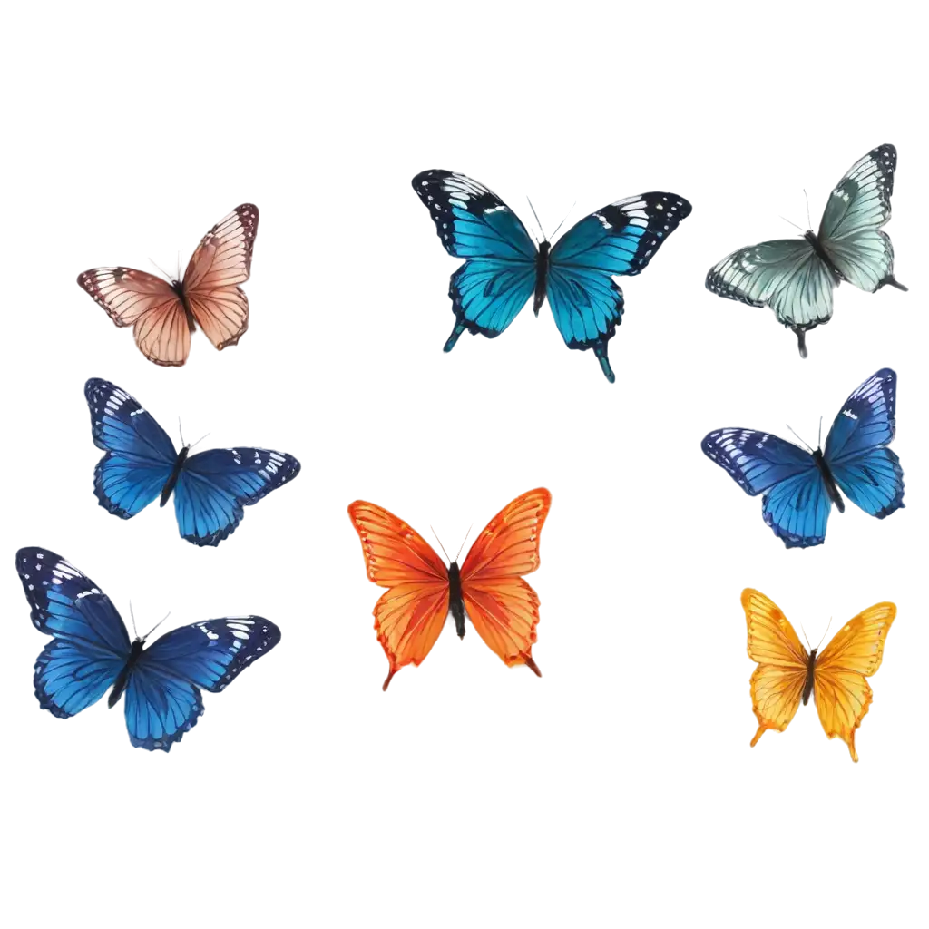 Vibrant-Butterflies-PNG-Image-for-Creative-Projects-and-Digital-Design