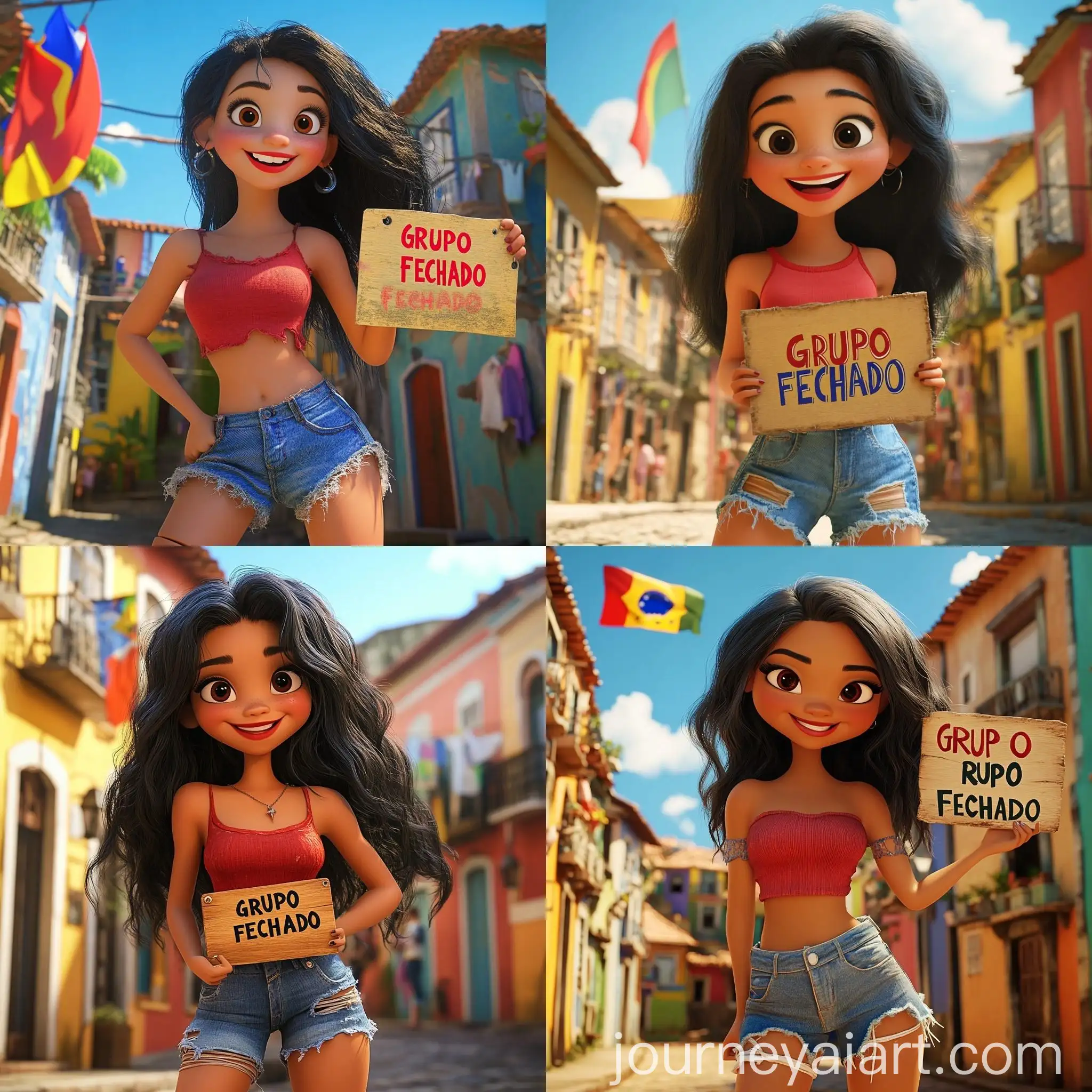 Cheerful-Disney-Pixar-Style-Girl-in-Pelourinho-Salvador-Bahia