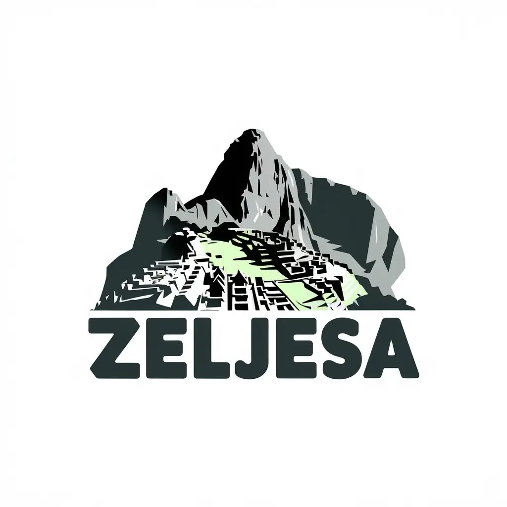 LOGO-Design-for-Zeljesa-Machu-Picchu-Inspired-with-Complex-Vector-Art-and-Clear-Background