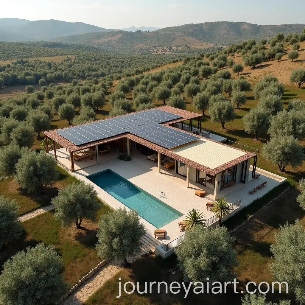 Modern-Farmhouse-with-Olive-Trees-Solar-Panels-and-Horizontal-Swimming-Pool