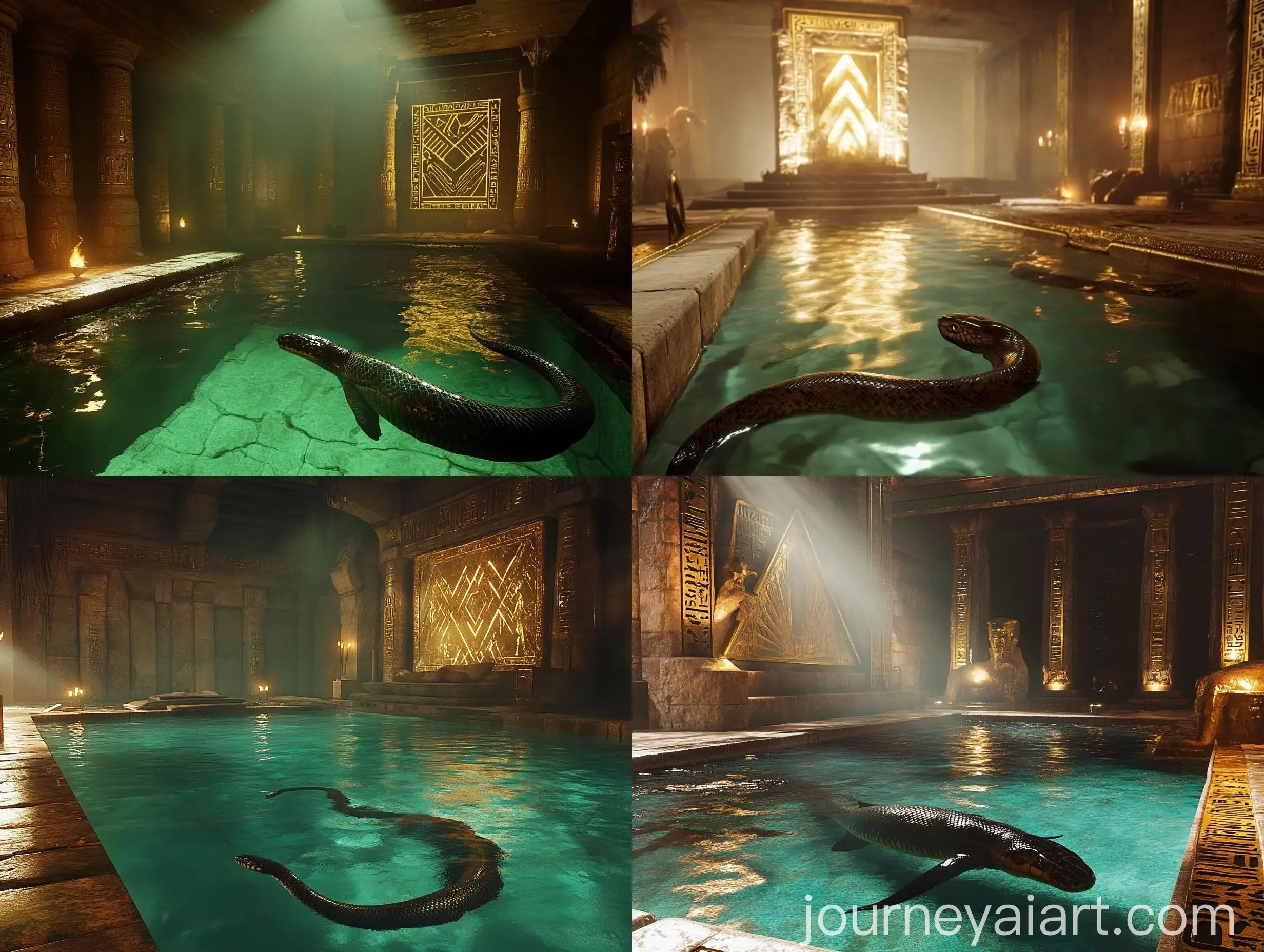 Ethereal-Underwater-Scene-in-Ancient-Egyptian-Chamber-with-Hieroglyphs-and-Stargate