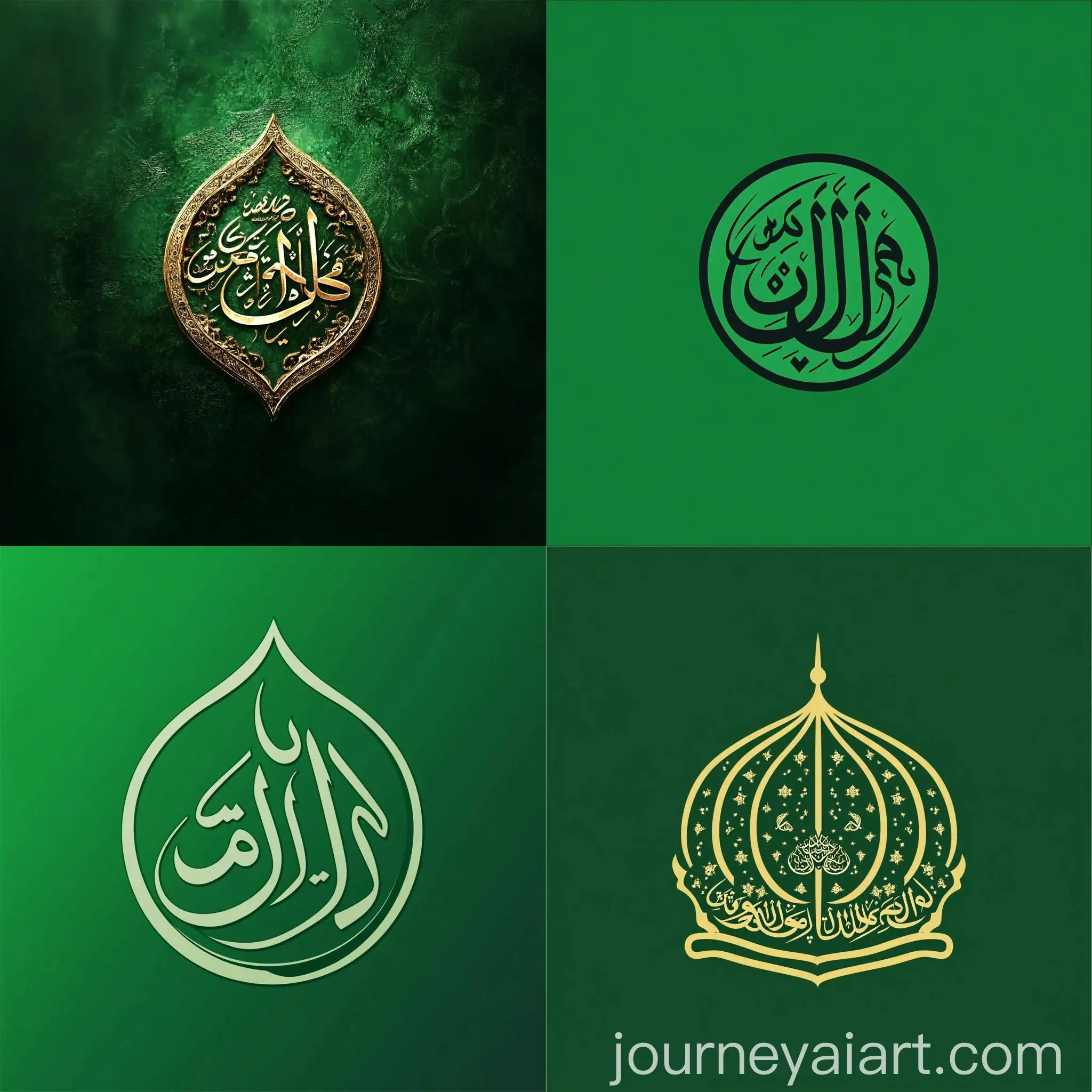 Islamic-Religion-YouTube-Channel-Logo-on-Green-Background