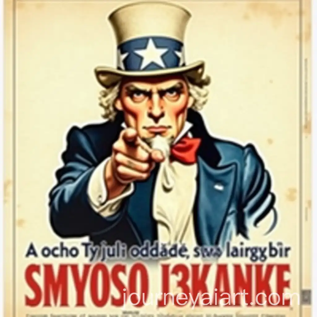 VintageStyle-World-War-I-Propaganda-Poster-with-Polish-Caption