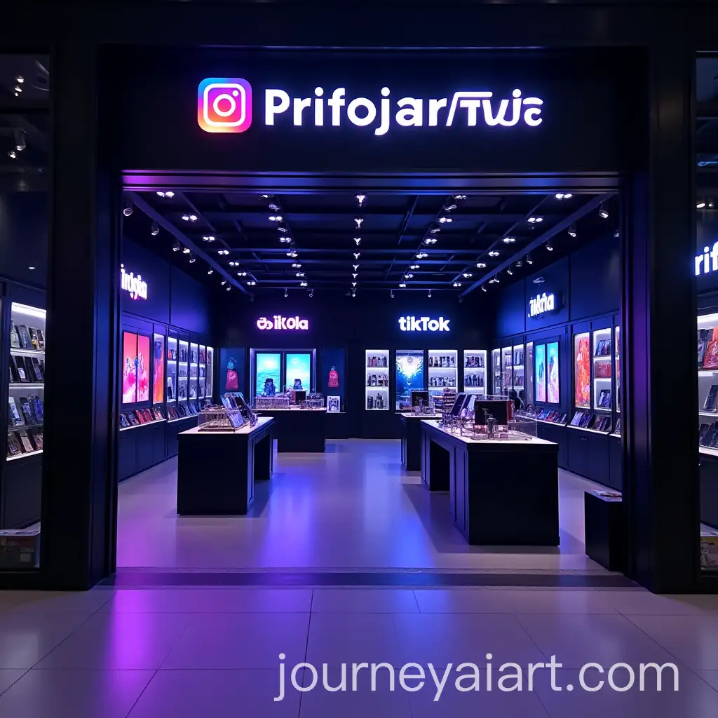 Modern-Luxury-Phone-Store-in-Dubai-Mall-with-LED-Lights-and-Digital-Signage