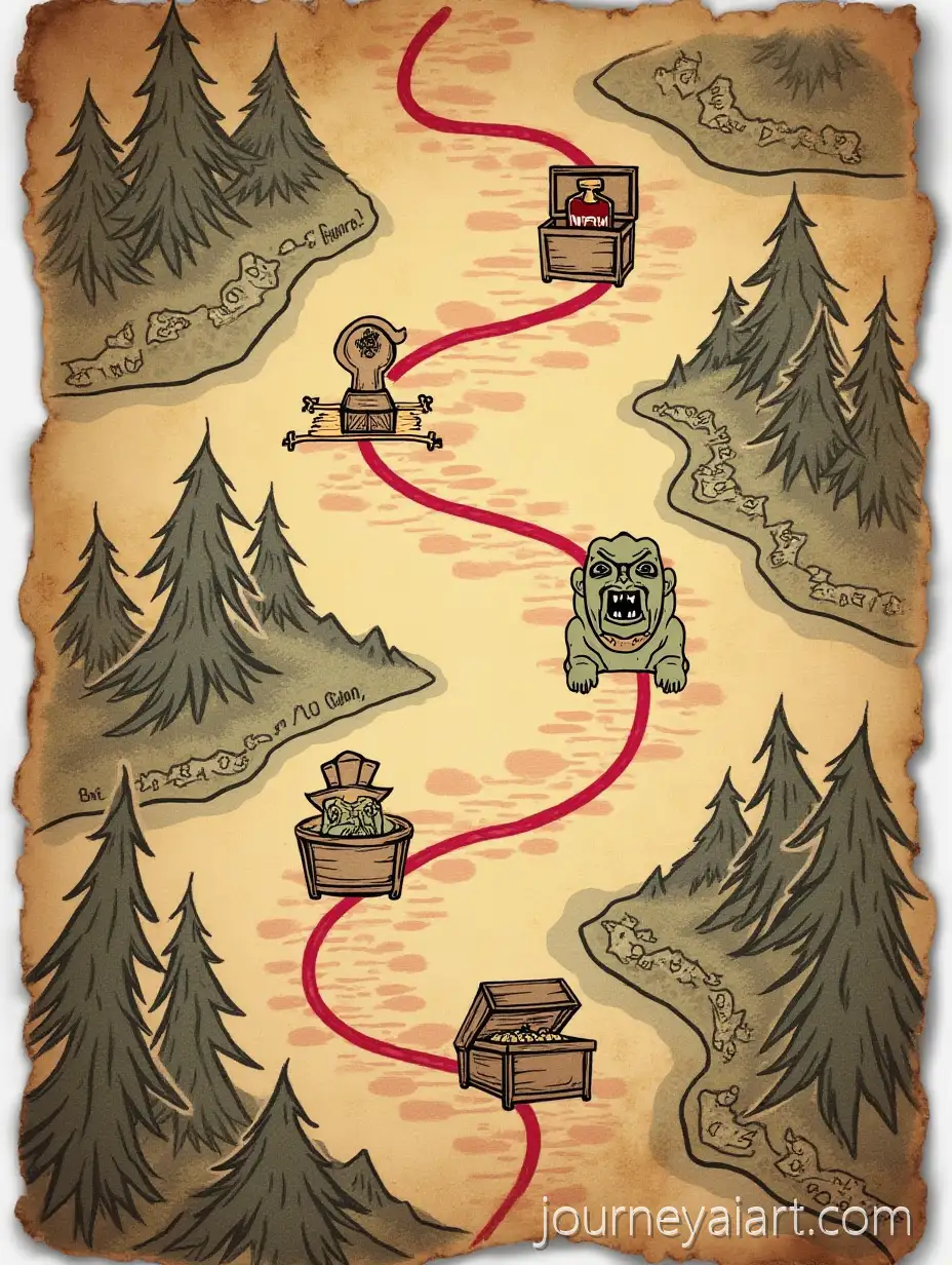 HandDrawn-Old-Treasure-Map-with-Forest-Mountains-River-and-Adventure-Markers