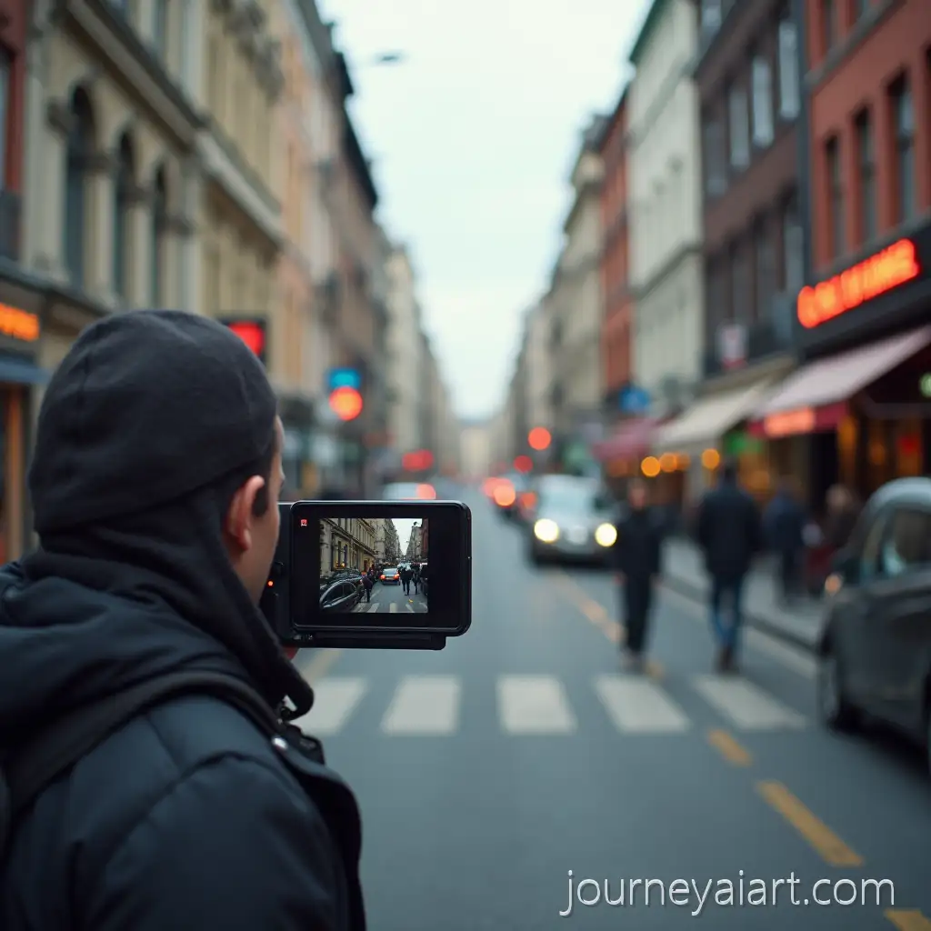 Street-View-with-Instant-Camera-andStreet-scene-with-motion-blur-Motion-Blur-Effect