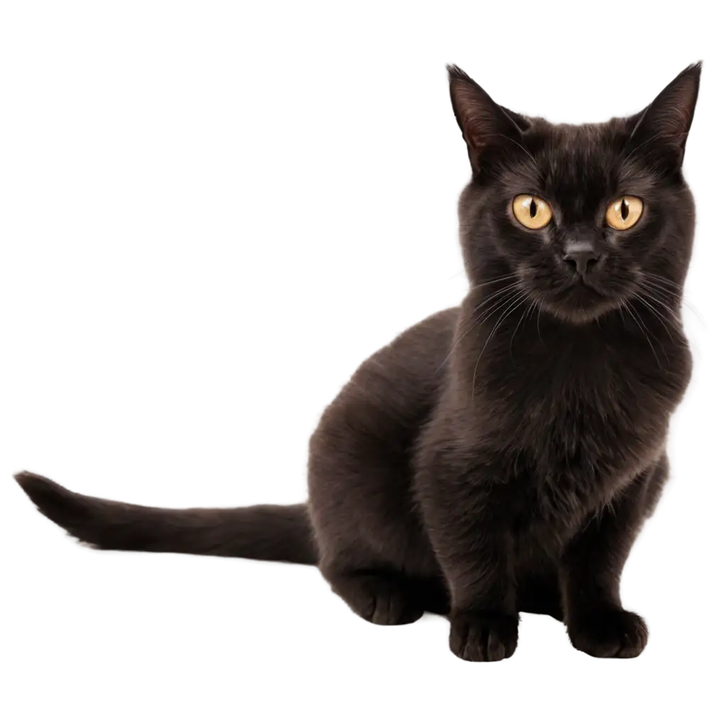 Gato-Preto-PNG-Image-HighQuality-Illustration-for-Various-Uses