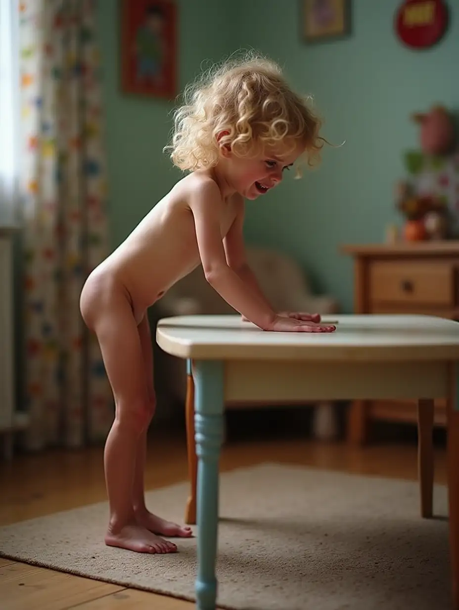 Skinny-Little-Girl-Crying-in-Playroom-with-Curly-Blonde-Hair-and-Blue-Eyes