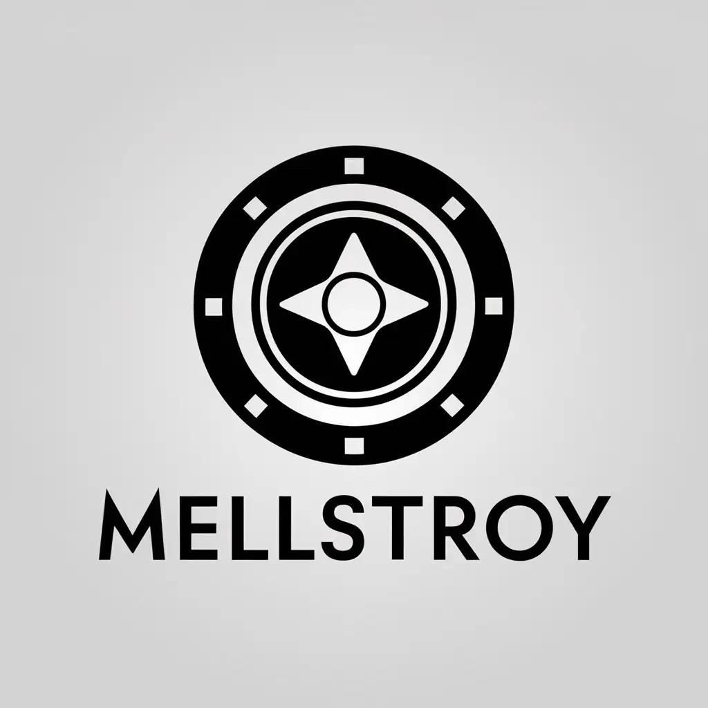 LOGO Design for MELLSTROY Casino Chip Symbol with Clear Background