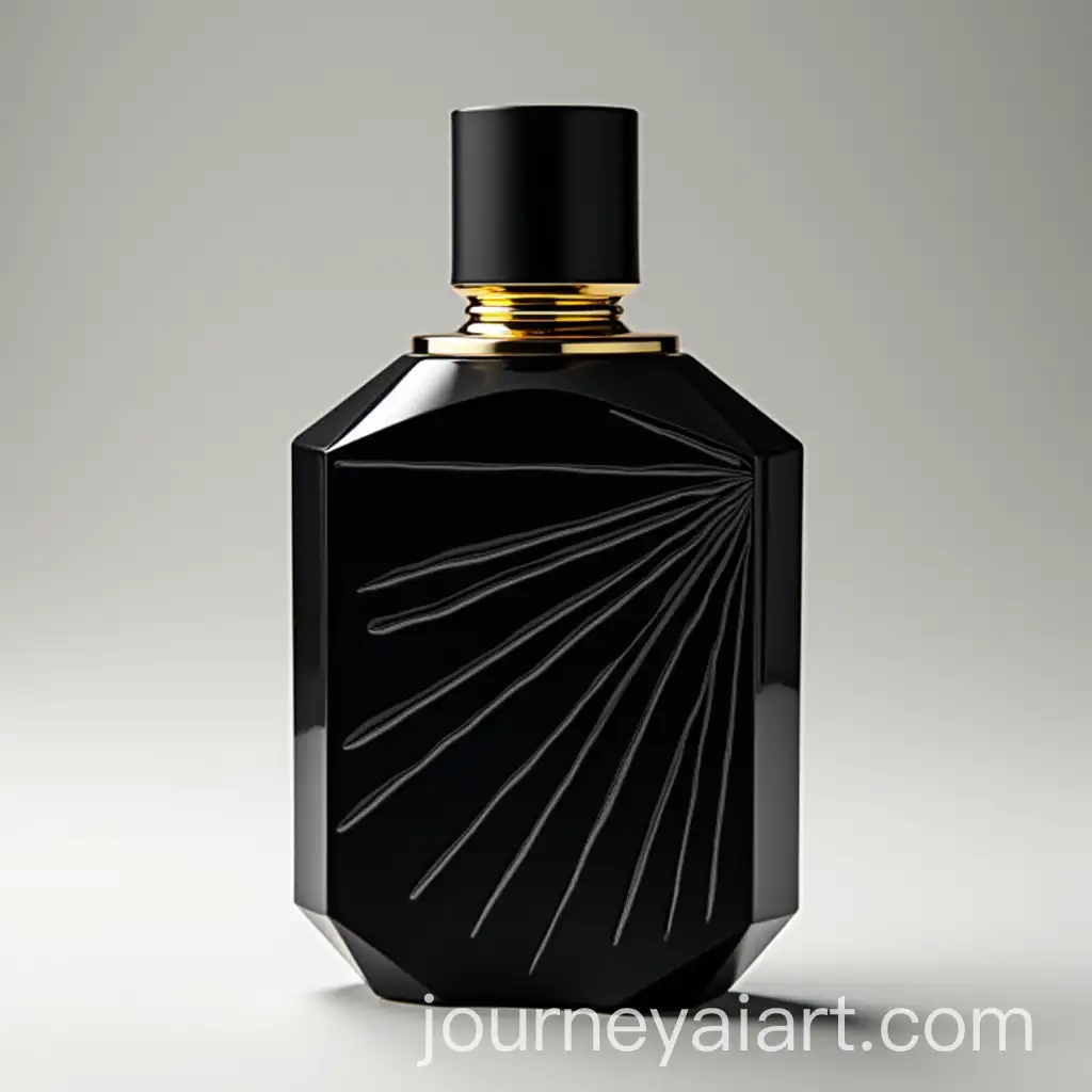 Sculptural-Jean-Paul-Gaultier-Perfume-Bottle-with-Sunray-Engravings-and-Gold-Accents