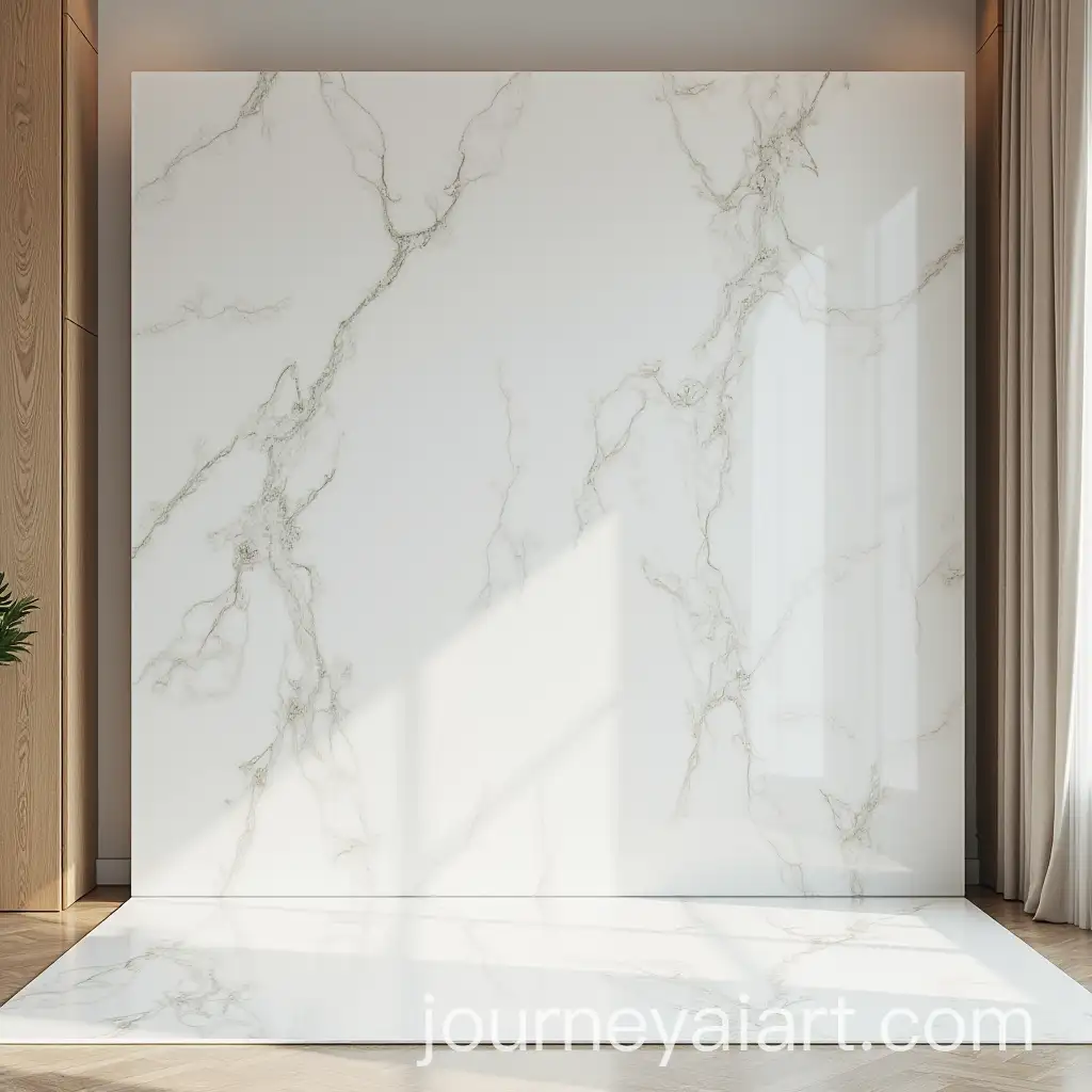 Modern-Interior-Design-with-Wall-Panel-Composite-Glass-Mirror-and-White-Marble-Sheet
