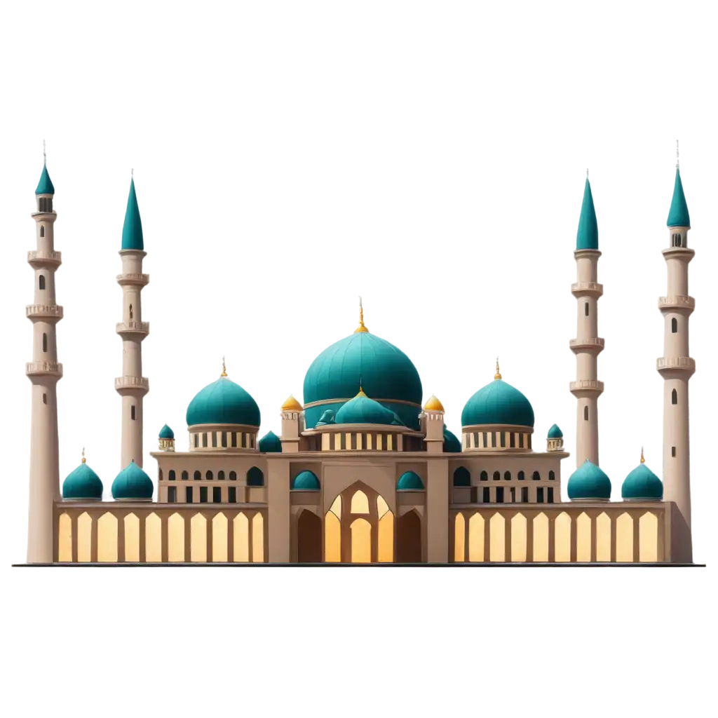 Elegant-Mosque-Icon-PNG-with-Classic-Dome-and-Minaret-Islamic-Architectural-Design