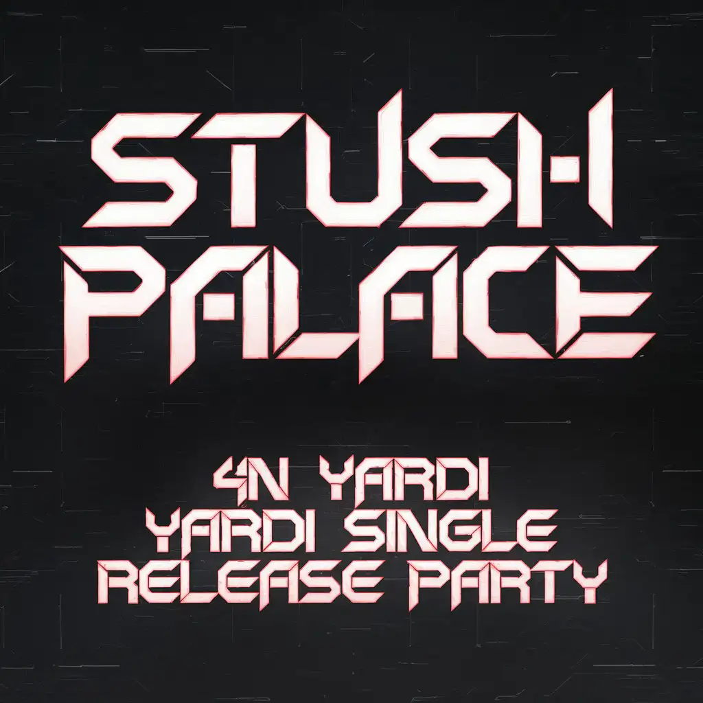 Futuristic Event Announcement for 4N YARDI Single Release Party