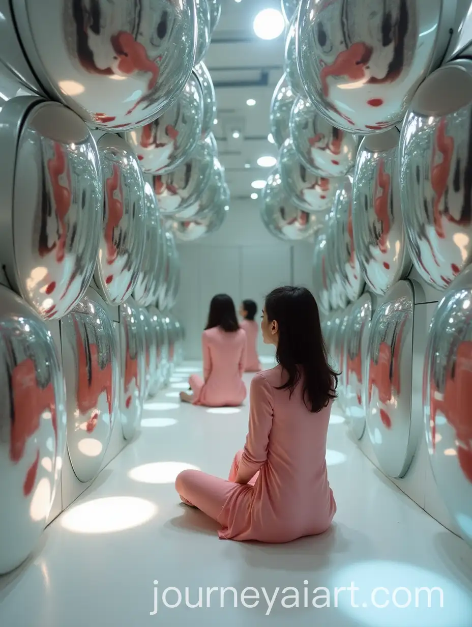 Surreal-Installation-Featuring-Reflective-Mirrors-Inducing-Body-Image-Insecurities-in-Gen-Z-Girls