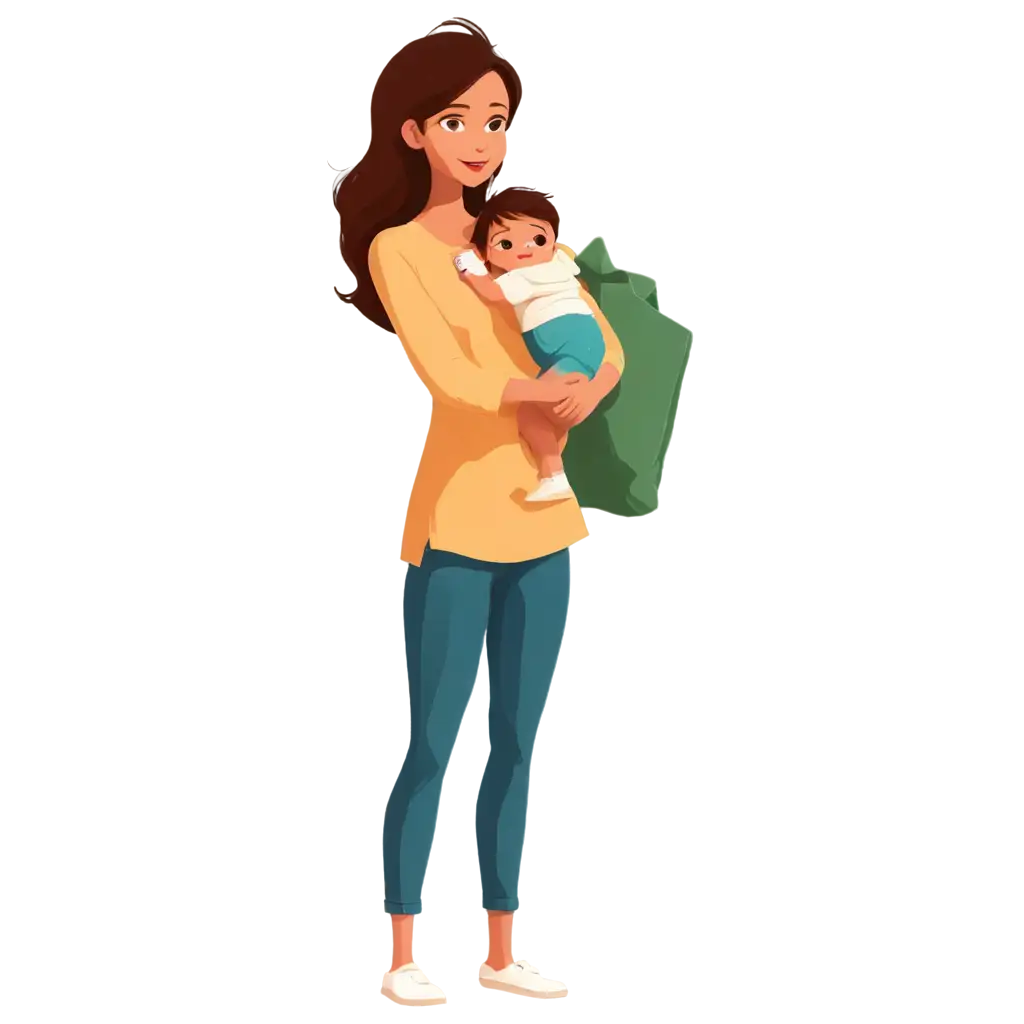 Mom-and-Baby-Cartoon-PNG-Image-for-Digital-Art-and-Design