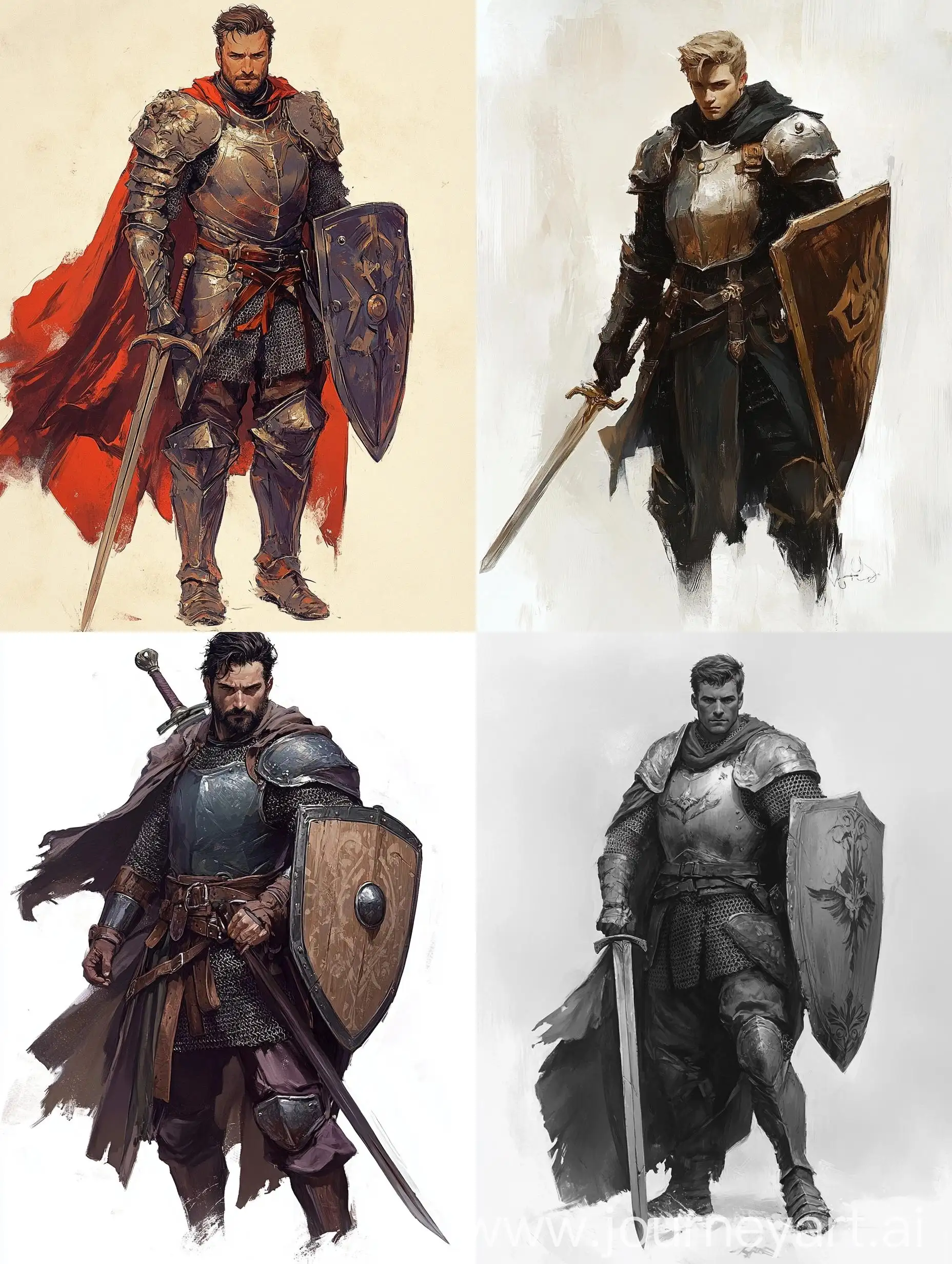 Gallant-Knight-with-Sword-and-Shield-in-Dungeons-and-Dragons-Setting