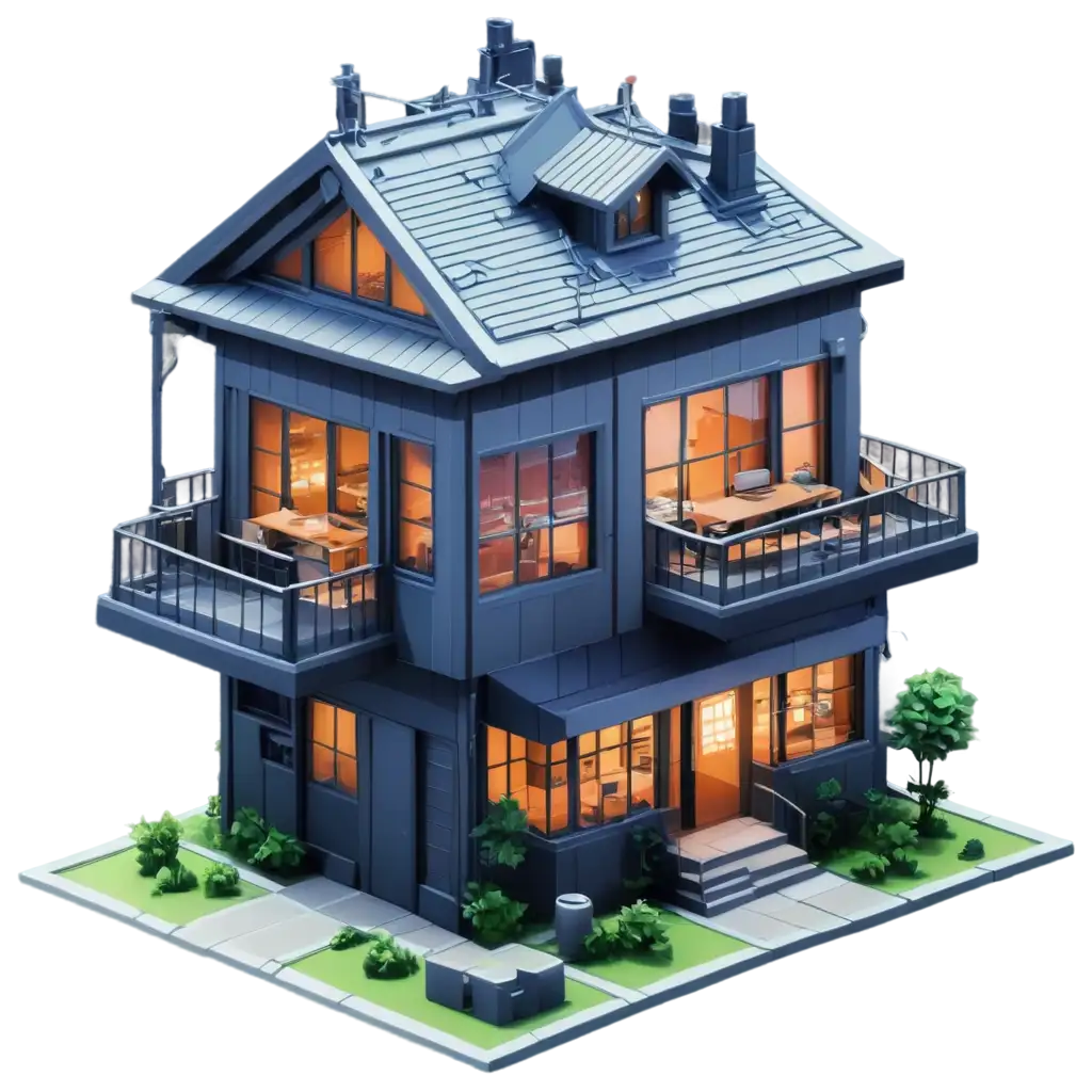 Anime-Style-Cyberpunk-House-Isometric-PNG-Image-Futuristic-Digital-Art