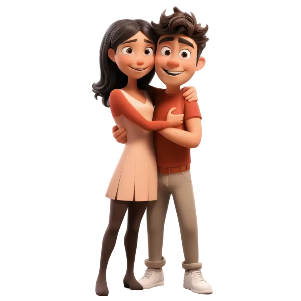 Cartoon-Bay-Hugging-His-Girlfriend-PNG-A-Heartwarming-Digital-Artwork-for-Emotional-Expression