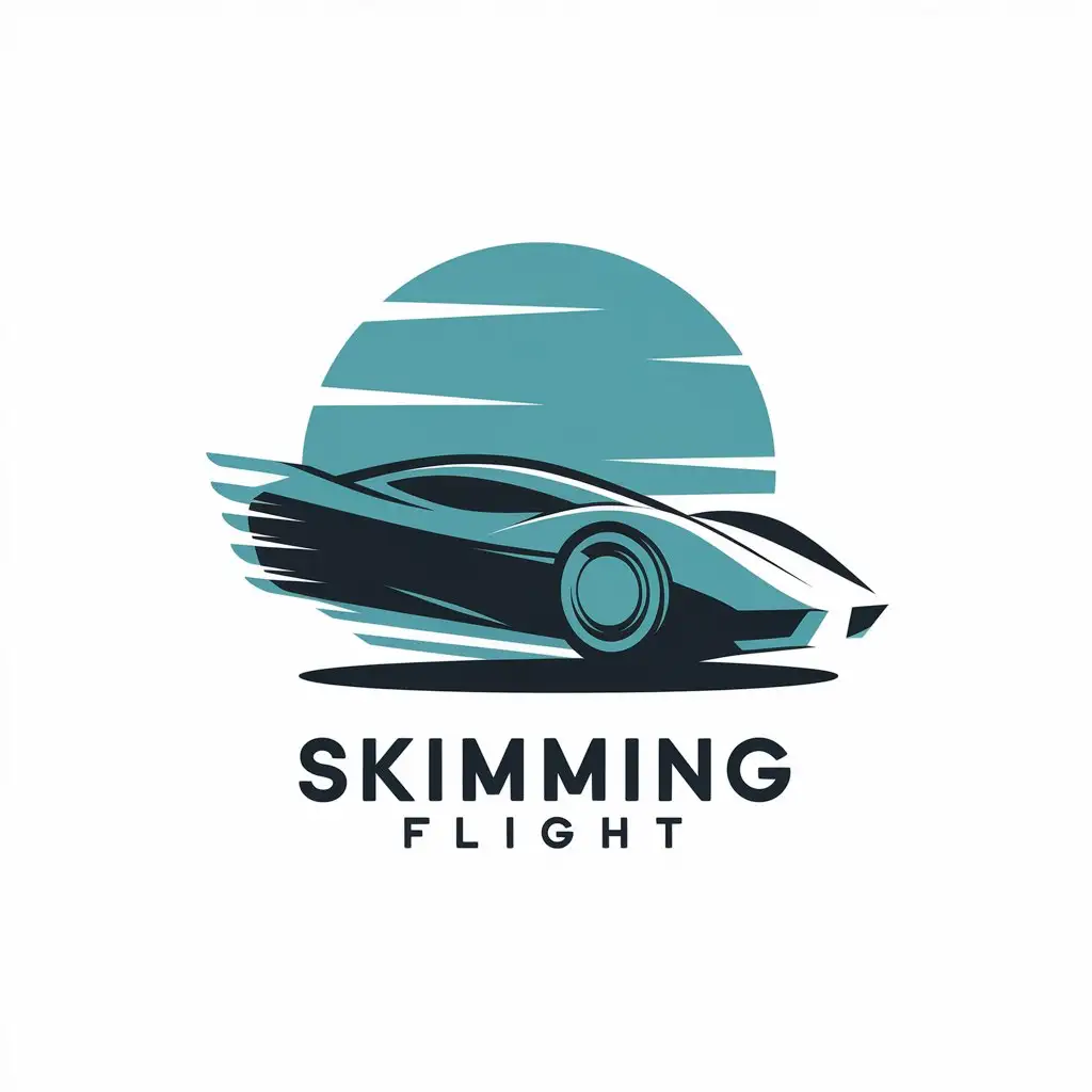 Logo-Design-For-Skimming-Flight-Lee-with-a-Moderate-Car-Theme