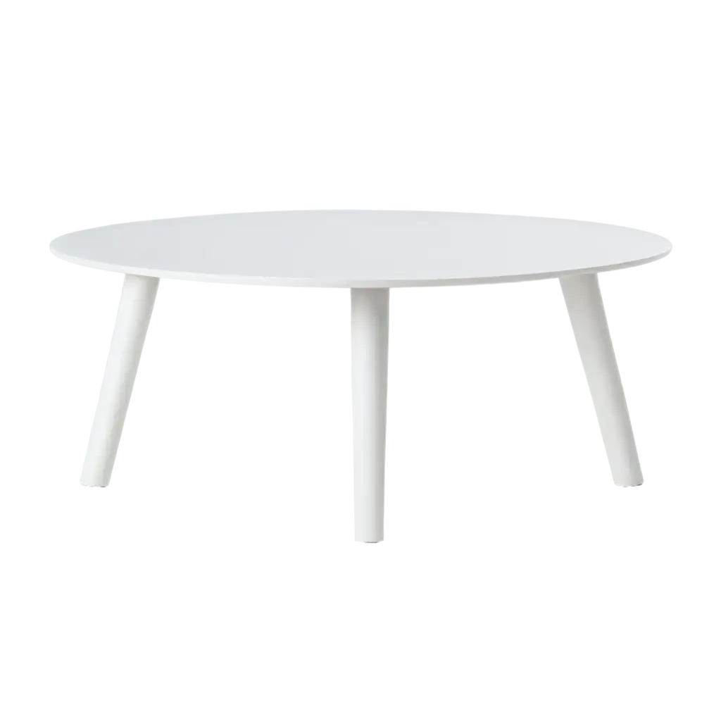 Round-White-Table-on-Legs-PNG-HighQuality-Transparent-Image-for-Versatile-Use