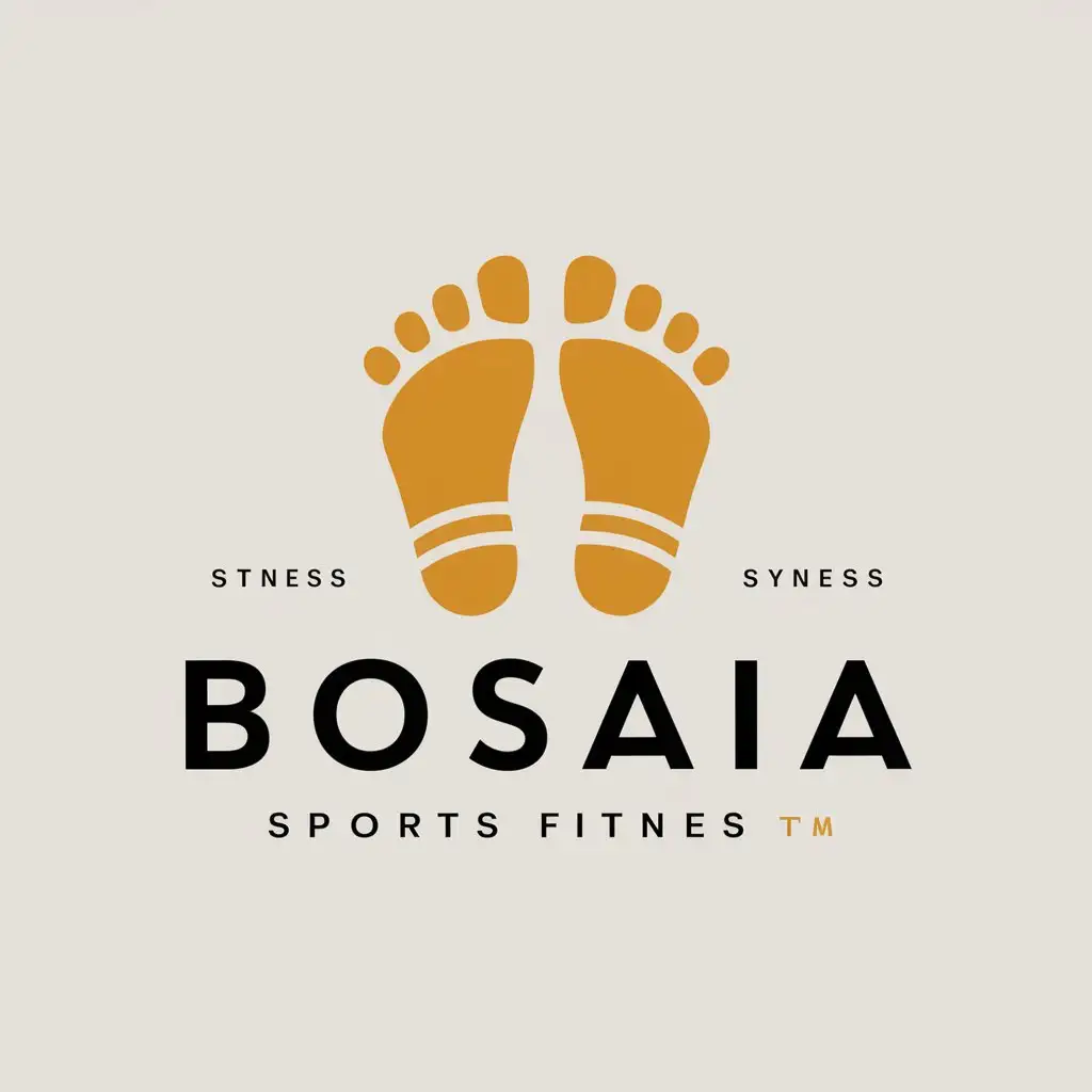 LOGO Design For Bosaia Barefoot Symbol in Sports Fitness Industry