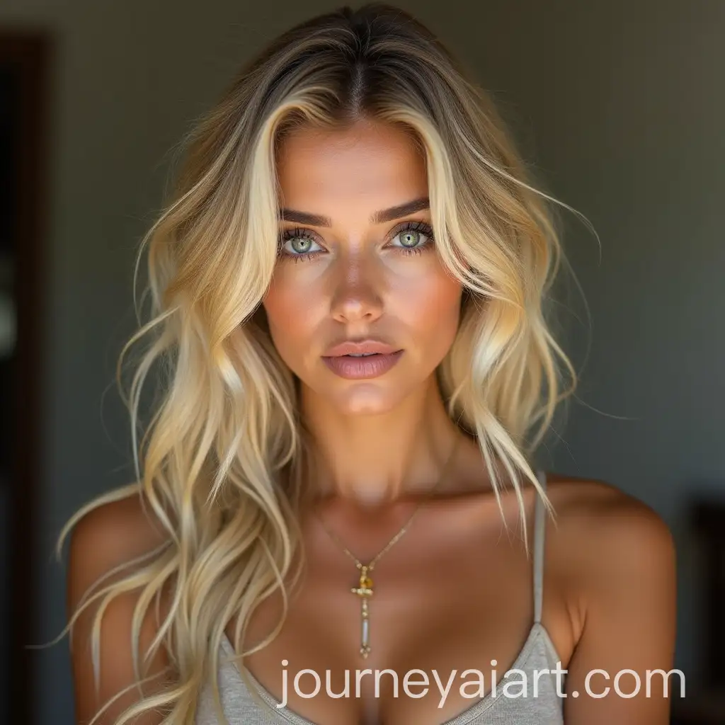 Blonde-Woman-Portrait-in-Closeup-Photography-Style